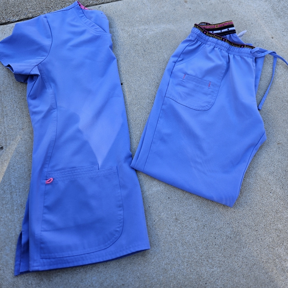 Heart Soul scrubs set